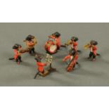 A novelty cold painted orchestra, 20th century,