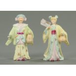 A pair of Continental porcelain figures, circa 1880,