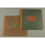 Two volumes "Whitehaven & Lancaster Royal Mail Coach Settlement Book" 1843-44,