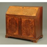 A George III mahogany estate bureau,