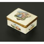 A good Bilston enamel box, 19th century,