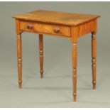 A George III oak side table,