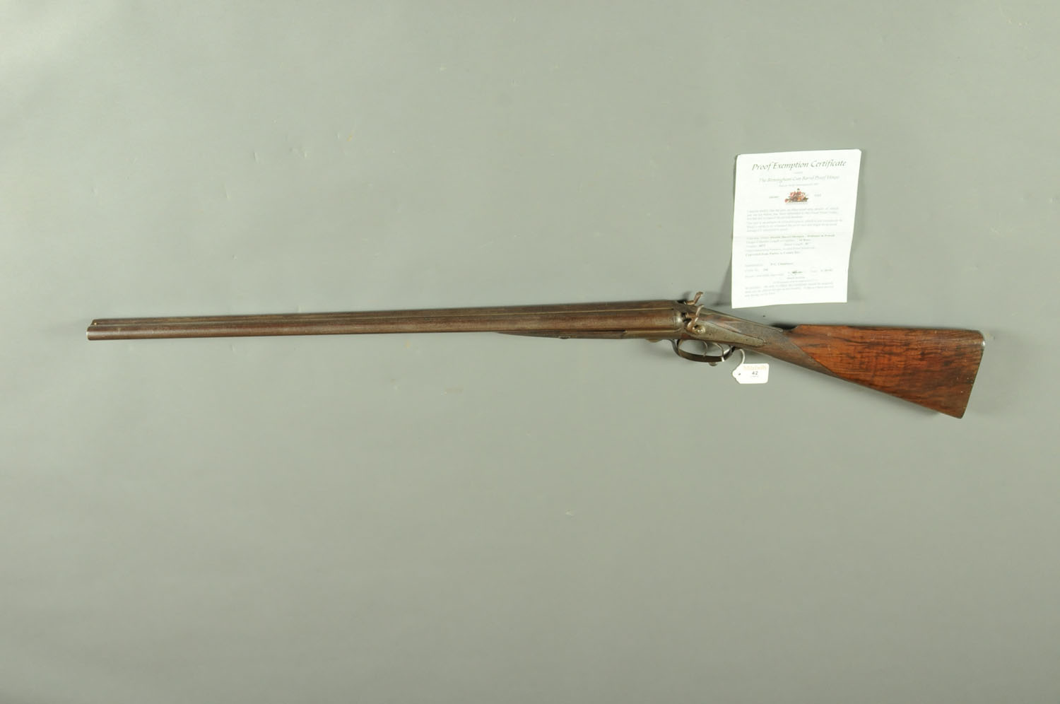 A Williams & Powell of Liverpool 16 bore side/side hammer shotgun, with 30" Damascus barrels, - Image 5 of 5