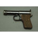 Tell II German air pistol, circa 1927-1936, the top of the barrel stamped "DRGM Tell II DRP".