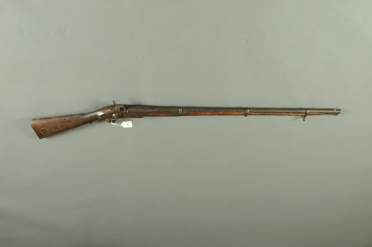 A 3 band percussion musket, 36" barrel,