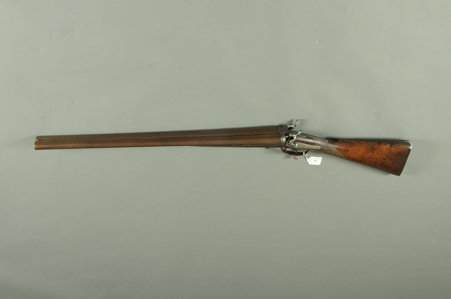 A Richardson of Cork double barrel 8 bore shotgun, 29.5" Damascus barrels, the rib engraved T. - Image 4 of 5