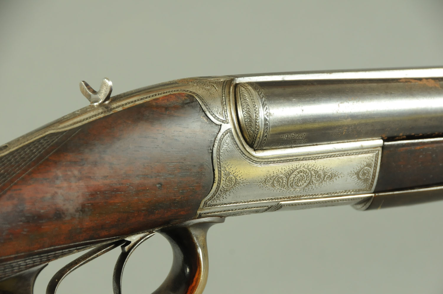 A Continental 16 bore side/side Teschner-Collath Patent slide and tilt under lever shotgun, - Image 4 of 5