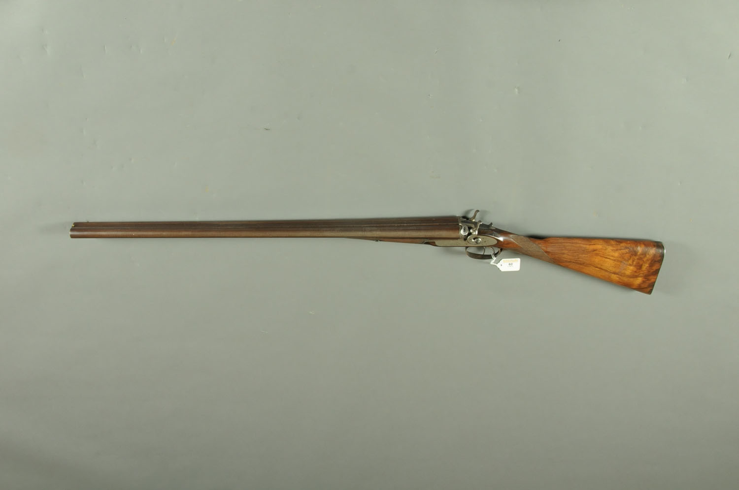 William Powell Bar-in-Wood 12 bore side/side hammer shotgun, 30" Damascus barrels, - Image 4 of 4