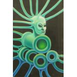 Paul Hacking (British 20th century surrealist), three untitled surrealist art works, unsigned,