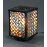 An Art 400 Psychedelic table lamp, circa 1970's, of rectangular form,