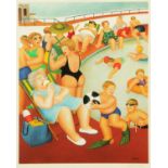 Beryl Cook 1926-2008, "The Bathing Pool" printed in colours and signed in pencil,