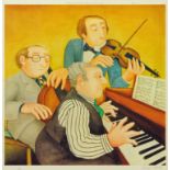 Beryl Cook 1926-2008, "Musicians", colour print, signed in pencil, limited edition No.