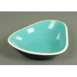 A Pilkington's Royal Lancastrian bio-morphic shaped dish, circa 1960's/70's,