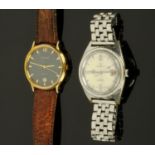 A gentleman's Services steel shock proof wristwatch,