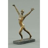 Marie Machen (British, 20th century) SPS SWA, bronze sculpture,