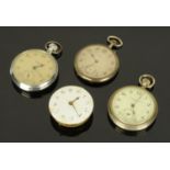 A fusee movement pocket watch, inscribed for Robert Leck, Jedburgh numbered 2703,