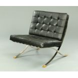 After Ludwig Mies Van Der Rohe, Barcelona chair, late 20th Century,