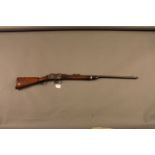 Martini Henry action .22 LR single shot rifle, stamped to the side "Converted by C.G.