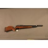 Logun .22 pre-charged air rifle, carbon fibre look barrel and air cylinder. Serial No.