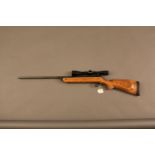 BSA Meteor .22 break barrel air rifle, fitted with Bushnell Sport View 6 x 40 telescopic sight.