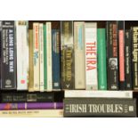A box of books on The Irish Troubles, to include A Long Long War by Ken Wharton,