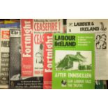 A box of pamphlets books and ephemera on The Irish Troubles, Irish Liberation Press, Fortnight,