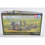 Tamiya 1/48 German 20mm Flakvierling 38. Plastic Model Kit. Complete. As New.