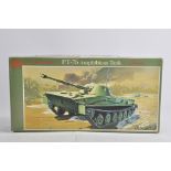 Glencoe Models 1/32 Pt76 Amphibious Tank. Plastic Model Kit. As New.