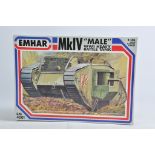 Emhar 1/35 MKIV MALE WWI Battle Tank. Plastic Model Kit. As New.