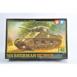 Tamiya 1/48 M4 Sherman Early Production. Plastic Model Kit. Complete. As New.