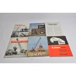 An interesting group of Priestman Industrial / Construction sales literature / machinery
