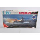 Poseidon 1/150 Russian Guided Missile Boat OSAII. Plastic Model Kit. Complete. As New.
