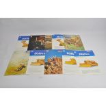 An interesting group of Komatsu Industrial equipment / Construction sales literature / machinery