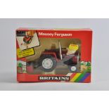 Britains 1/32 Massey Ferguson 595 Tractor with Yard Scraper. NM to M in VG Box.