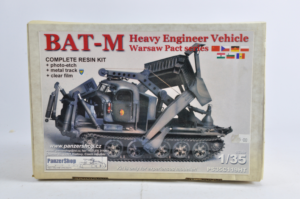 Rare Panzer Shop 1/35 BAT-M Heavy Engineer Vehicle Kit. Resin, Photoetched and Metal Parts. As New.
