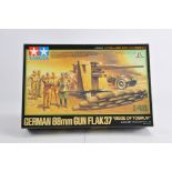 Tamiya 1/48 German 88mm Gun Flak37. Plastic Model Kit. Complete. As New.