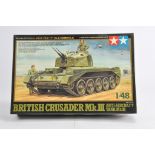 Tamiya 1/48 British Crusader MKIII AA Tank. Plastic Model Kit. Complete. As New.