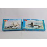 MNKP 1/350 American Nuclear Submarine Duo. Plastic Model Kit. As New.