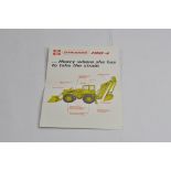 Rare Ruston Bucyrus Dynahoe Sales Brochure Leaflet.