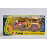 Corgi No. 54 MF 50B Tractor. Yellow. With Shovel. M in Box.