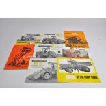 An interesting group of Aveling Barford Industrial / Construction sales literature / brochures