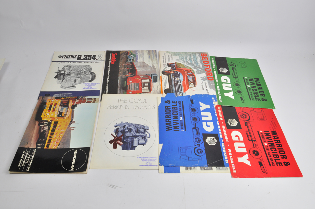 An interesting group of Misc Truck / Industrial equipment / Construction sales literature /