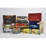 Group of Misc Diecast Cars from various makers. M in Boxes. (9)