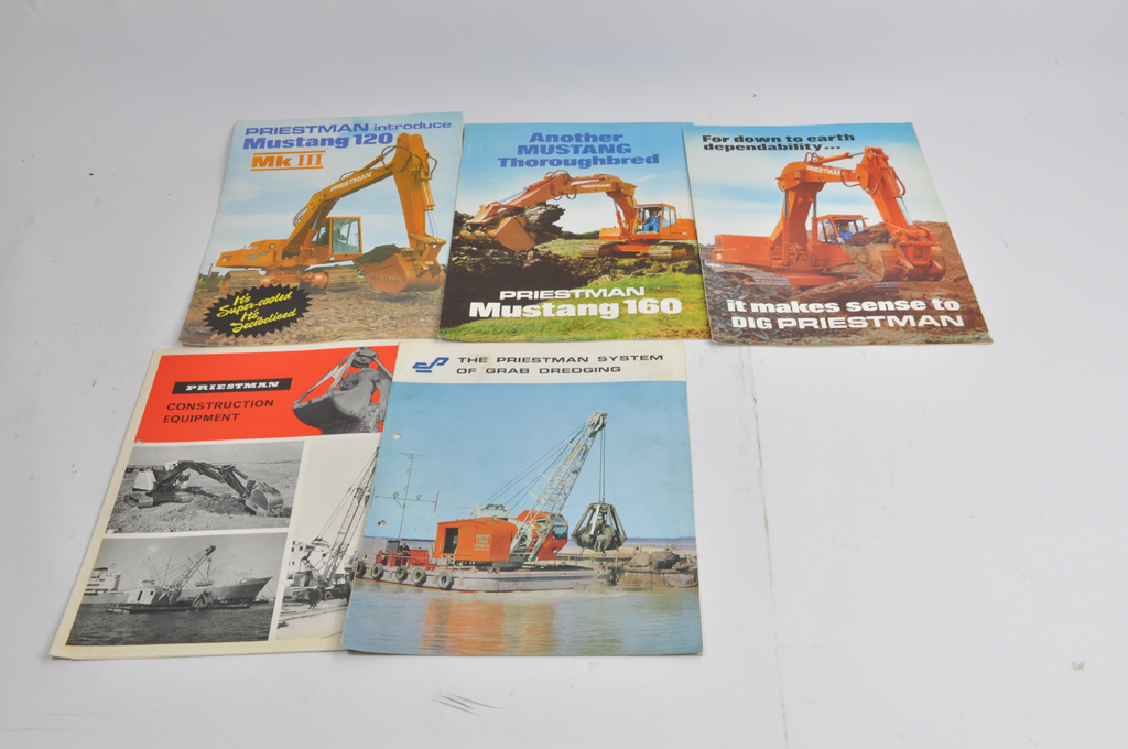 An interesting group of Preistman Industrial equipment / Construction sales literature / machinery