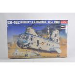 Academy CH-46E US Marines Bullfrog Helicopter. Plastic Model Kit. As New.