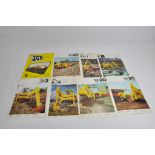 An interesting group of JCB Industrial equipment / Construction sales literature / machinery