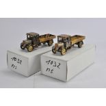 Duo of Conrad No. 1032 MAN Typ KVB Trucks. Special Brushed Gold Finish. M in Boxes. (2)