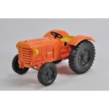 Sanson Fiat orange plastic Tractor. VG to E.
