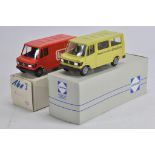 Conrad No. 1603 and one other. Mercedes Van and Minibus. M in Boxes. (2)