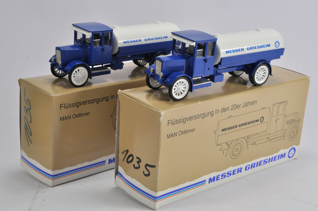 Conrad No. 1035 MAN Oldtimer Truck. Messer Griesheim. M in Boxes. (2)